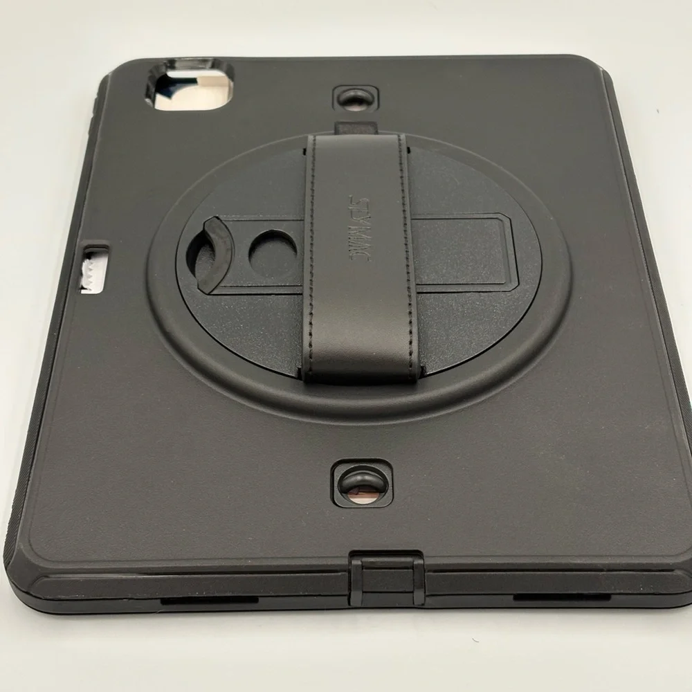 SEYMAC iPad Air 10.9” Case 4th/5th Gen 2020–2022 Shockproof w/ Strap Black